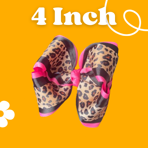 Layered Cheetah Boutique Bow