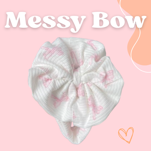 Bows Newborn Messy Headwrap