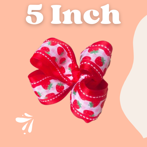 Strawberry boutique bow