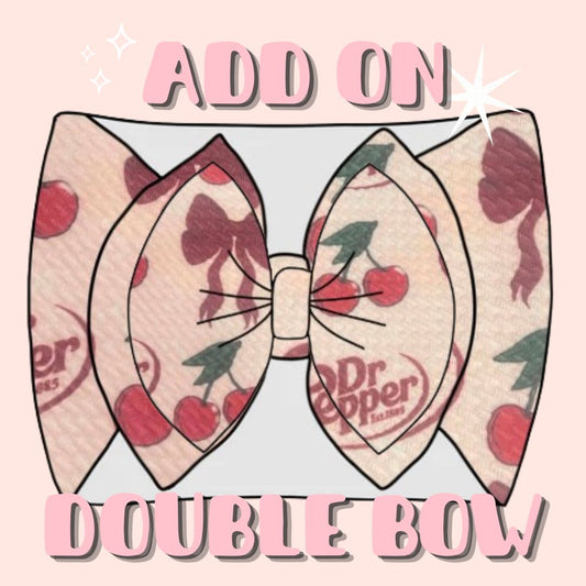 Double Stacked Bow Headwrap ADD ON